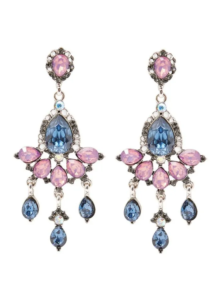 Lea Chandelier Earrings Silver