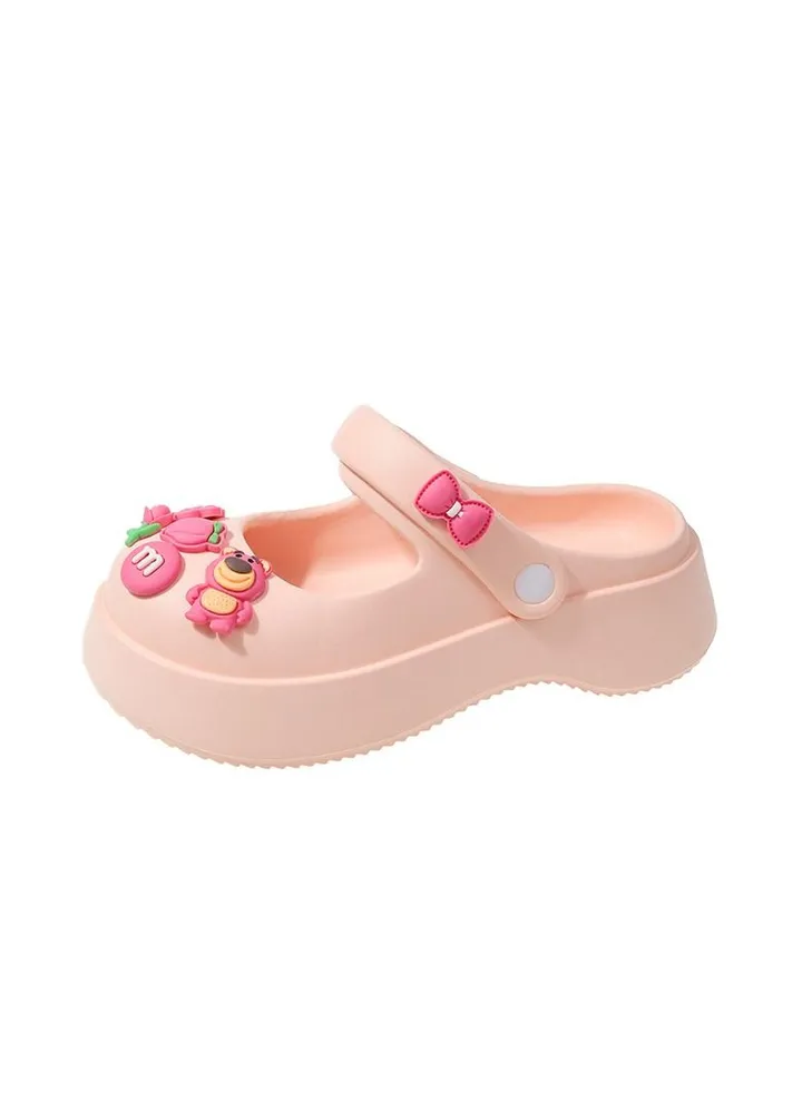 New Platform Cute Women's Slippers Height-Raising Beach Shoes