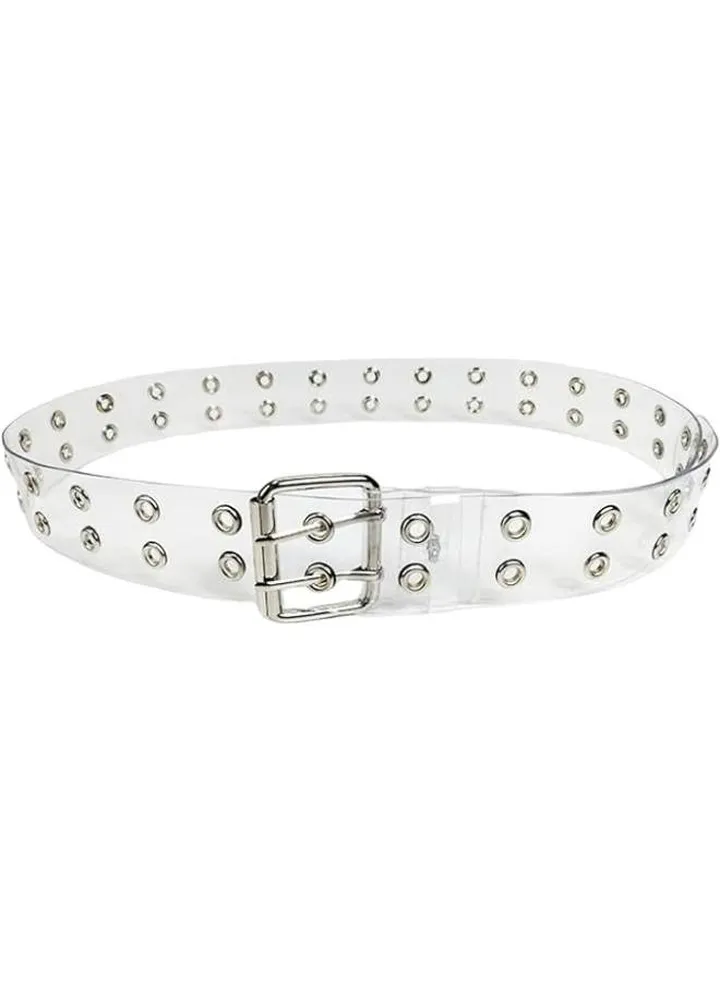 Wide transparent belt for women