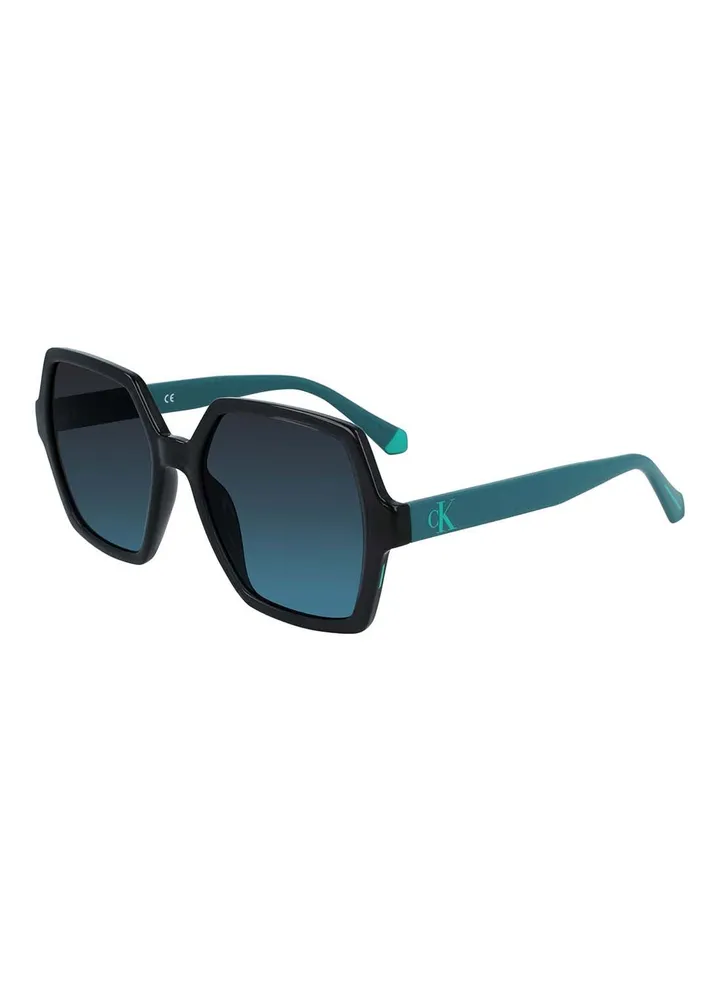 Women's Full Rim Injected Round Jeans Sunglasses CKJ21629S-050-5518