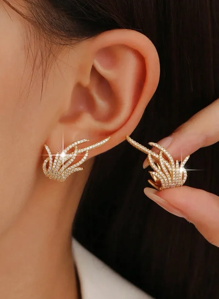 18k Gold Plated Stainless Steel Earring For Women
