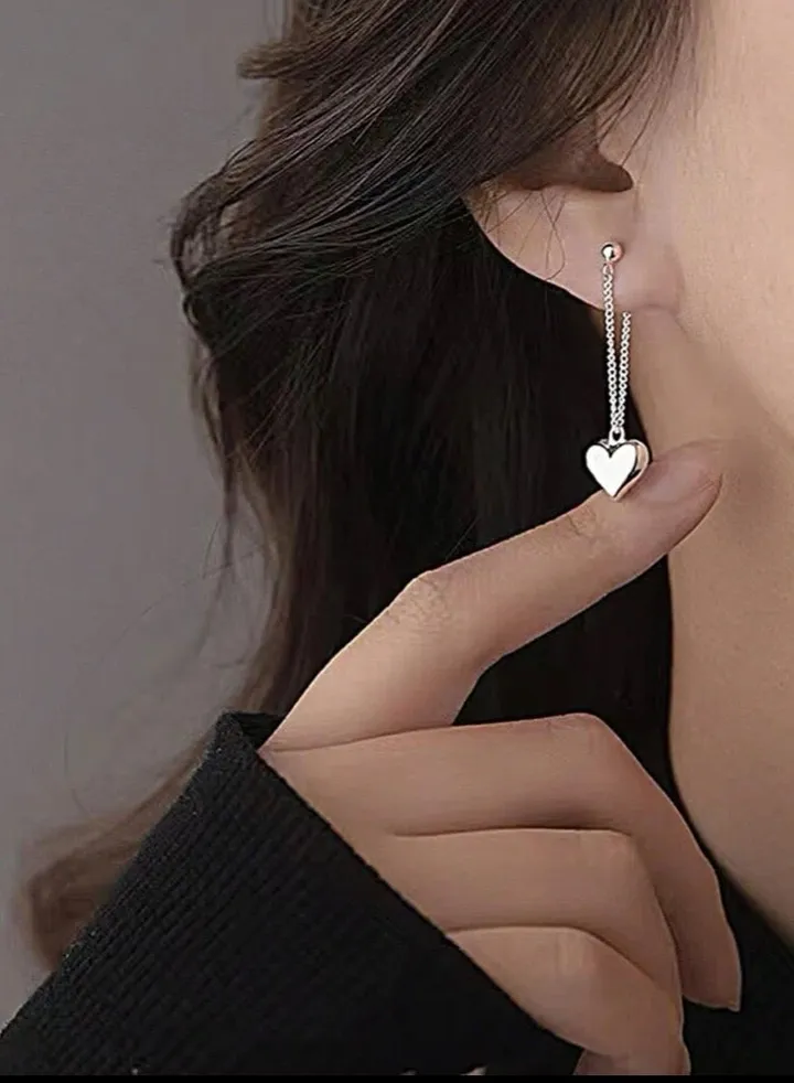 Stylish Silver Stainless Steel Earrings