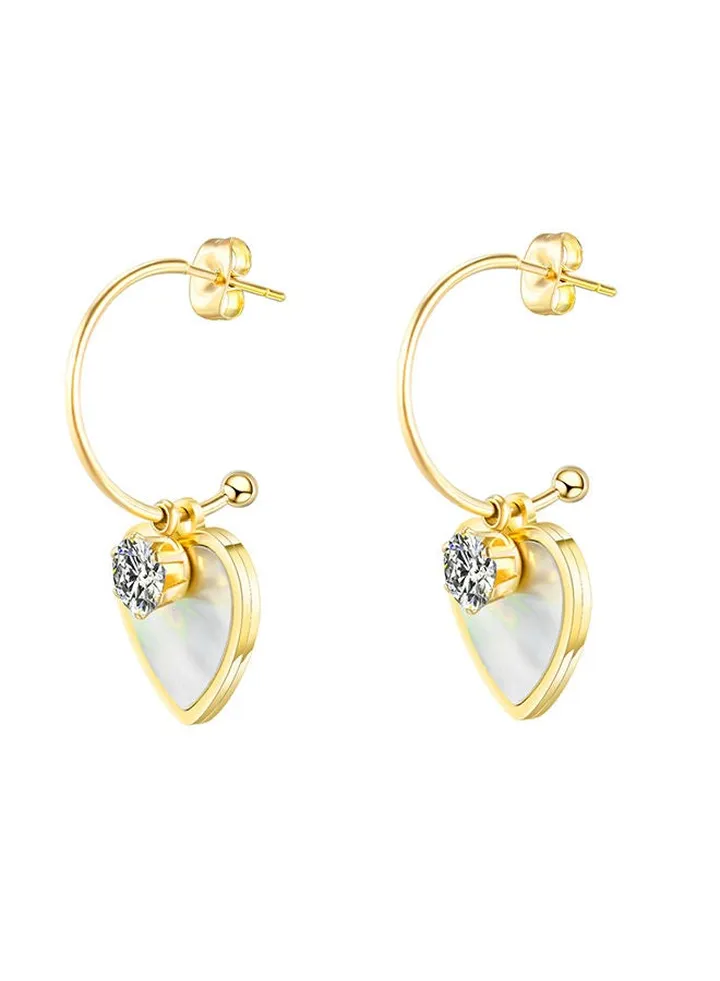 Women's Stainless Steel Gold Earrings - LC.E.01077.120