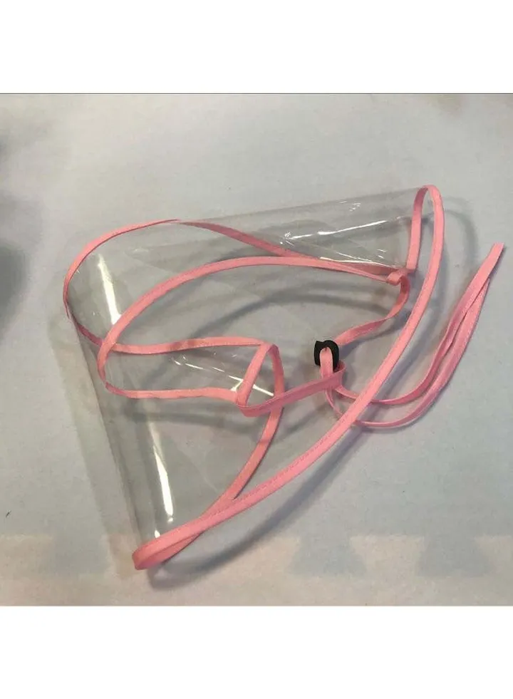 Protective Face Shield Pink/Clear