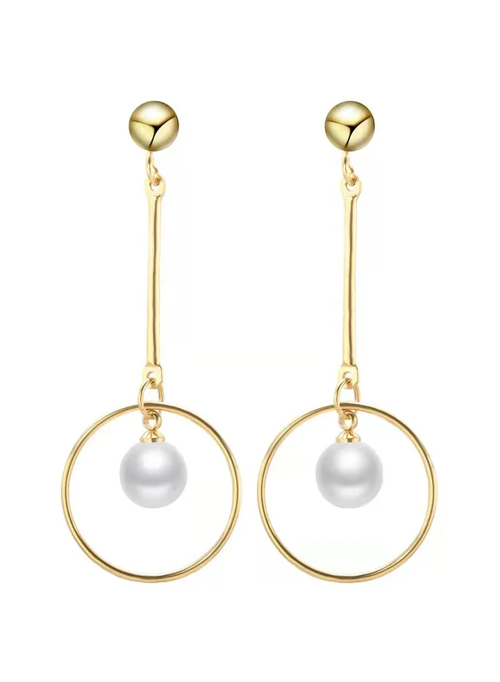 Women's Stainless Steel Gold Earrings - LC.E.01073.110