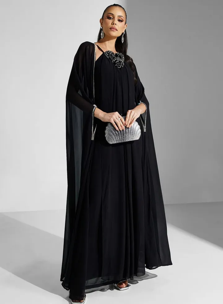 Floral Knitted Kaftan