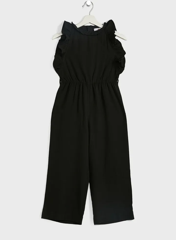 Ruffled Sleeve Jumpsuit
