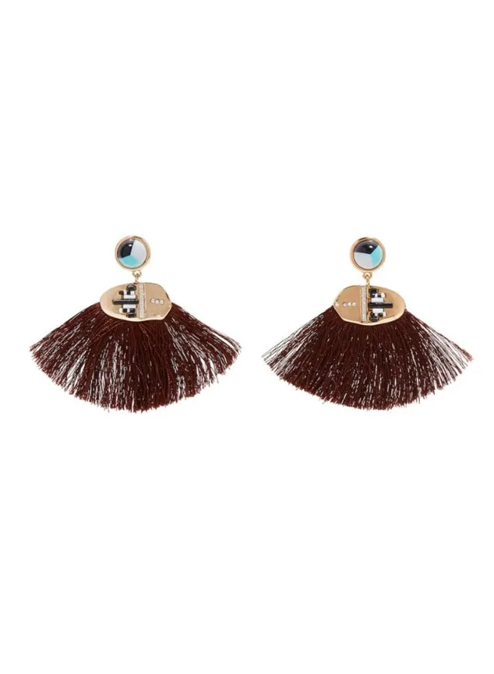 Detailed Tassel Earrings