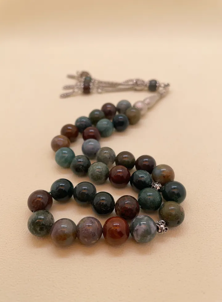 33 Picecs Natural Agate Tasbih/10mm