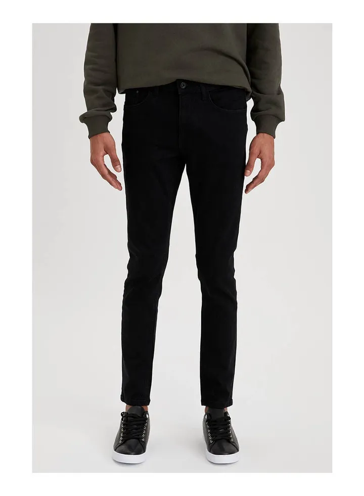 Denim Wall Trousers Black