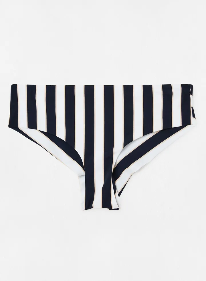 Striped Bikini Bottoms Navy/White