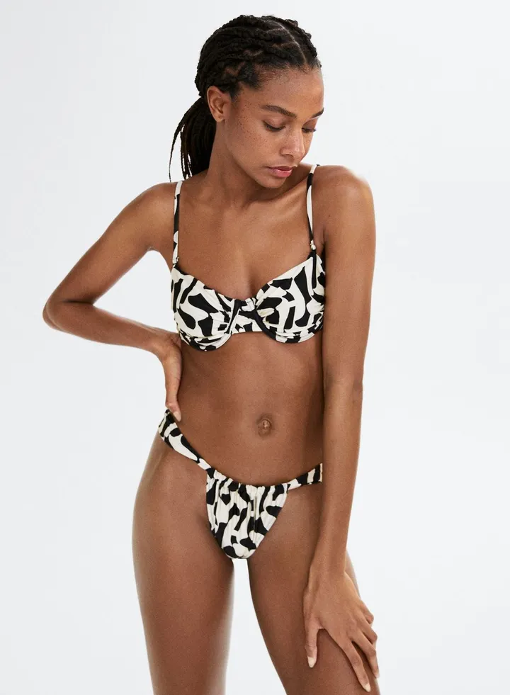 Printed Bikini Top