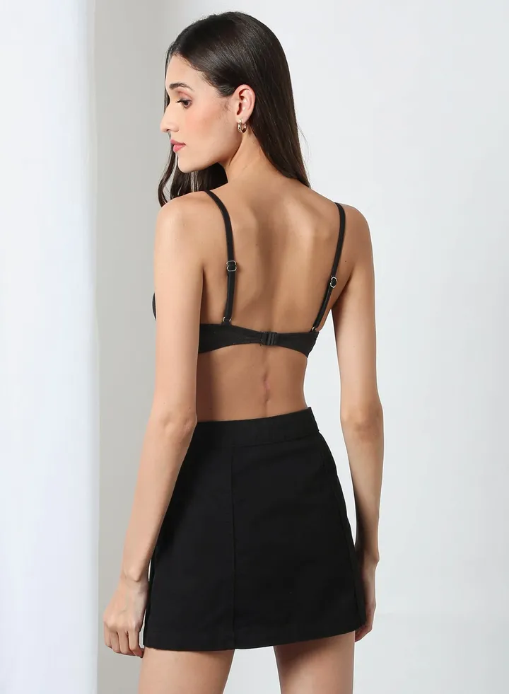 Wired Bikini Top Black