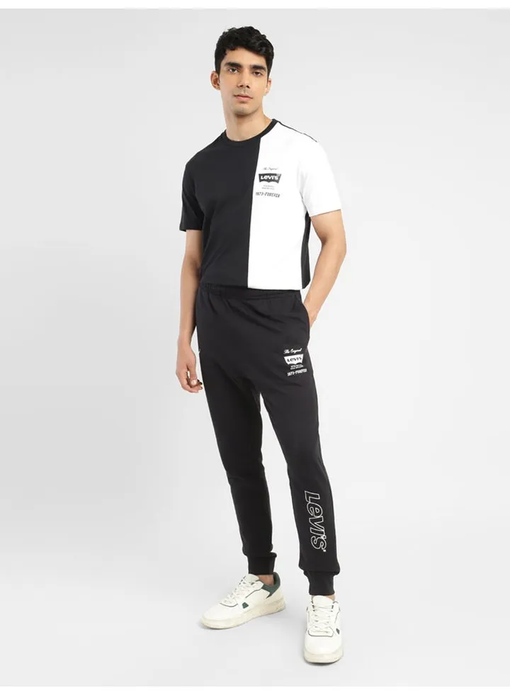 Men's Black Regular Fit Joggers