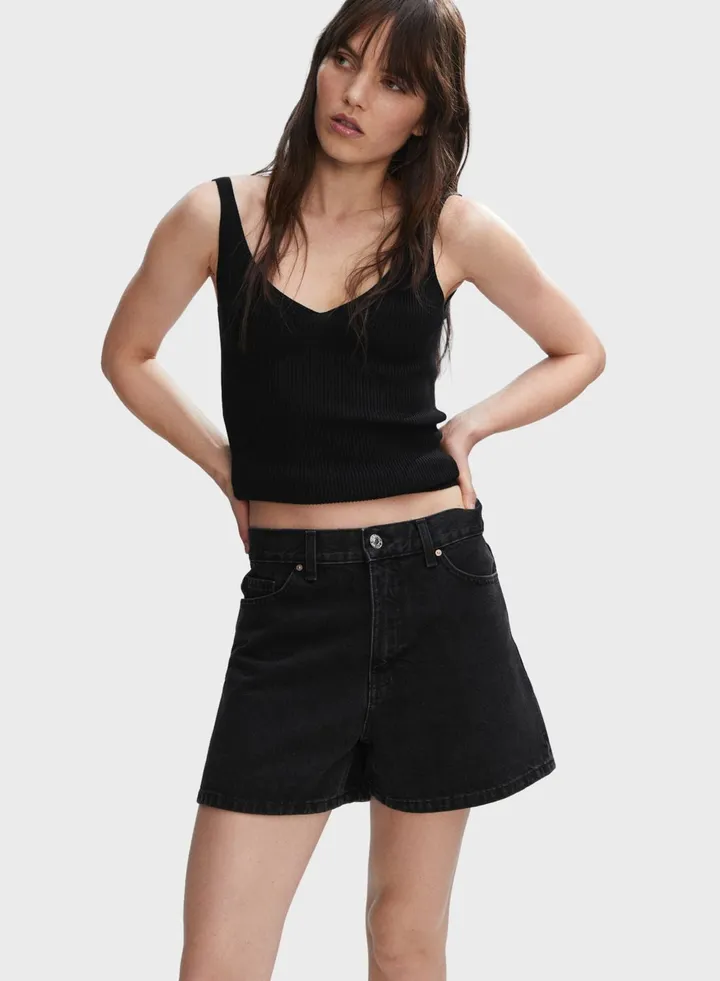 V-Neck Knitted Top