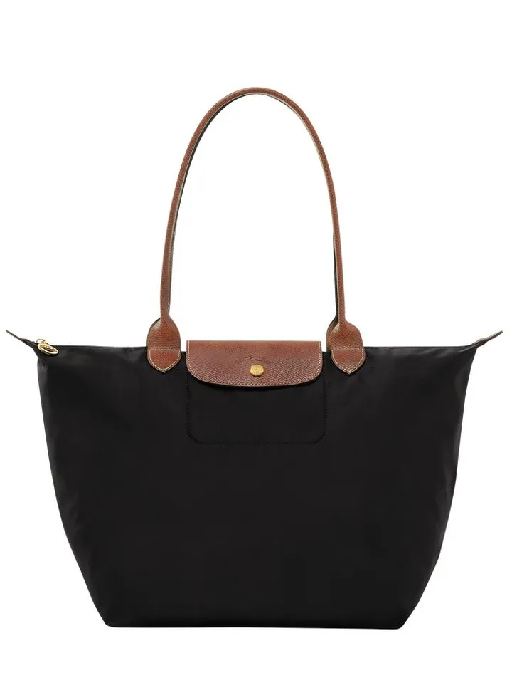 Longchamp women's large tote bag, handbag, shoulder bag black classic style