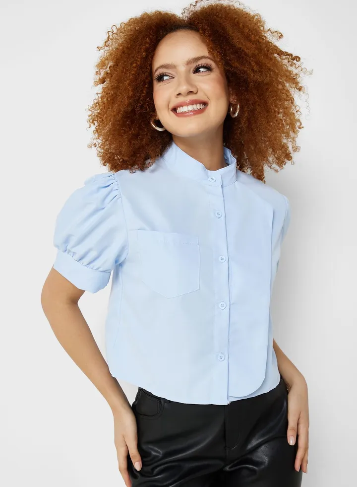 Puff Sleeve Detail Shirt
