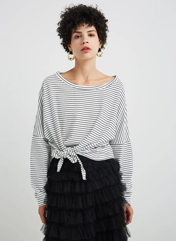 Boat Neck Top White