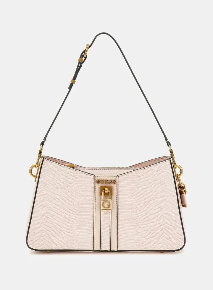 GUESS GINEVRA NUDE SHOULDER BAG PINK