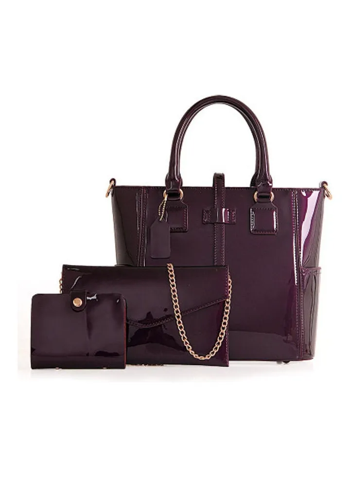 3-Piece One-Shoulder Bag Purple