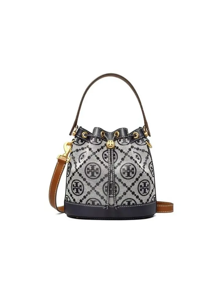 Tory Burch Drawstring Bucket Bag Crossbody Shoulder Bag 21*21*12cm