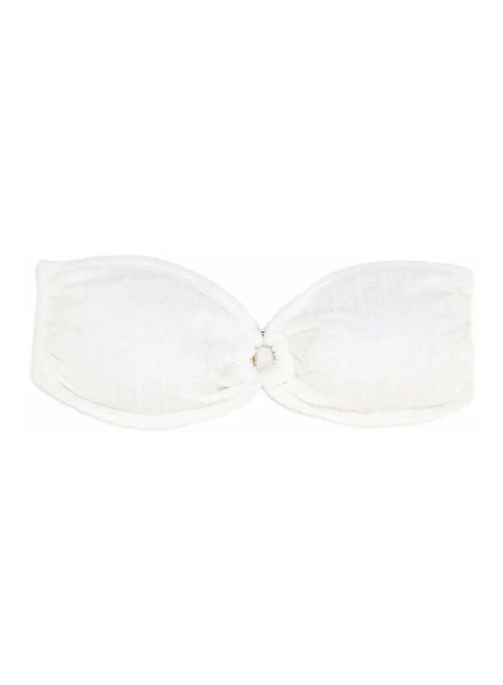 Bandeau Keyhole Bikini Top Snow White