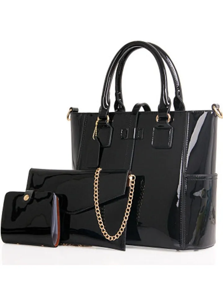 3-Piece One-Shoulder Bag Black