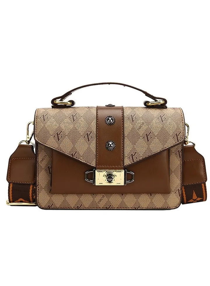 Womens Woven Shoulder Bag Adjustable Strap Crossbody Bags with Purse 21*15*8CM