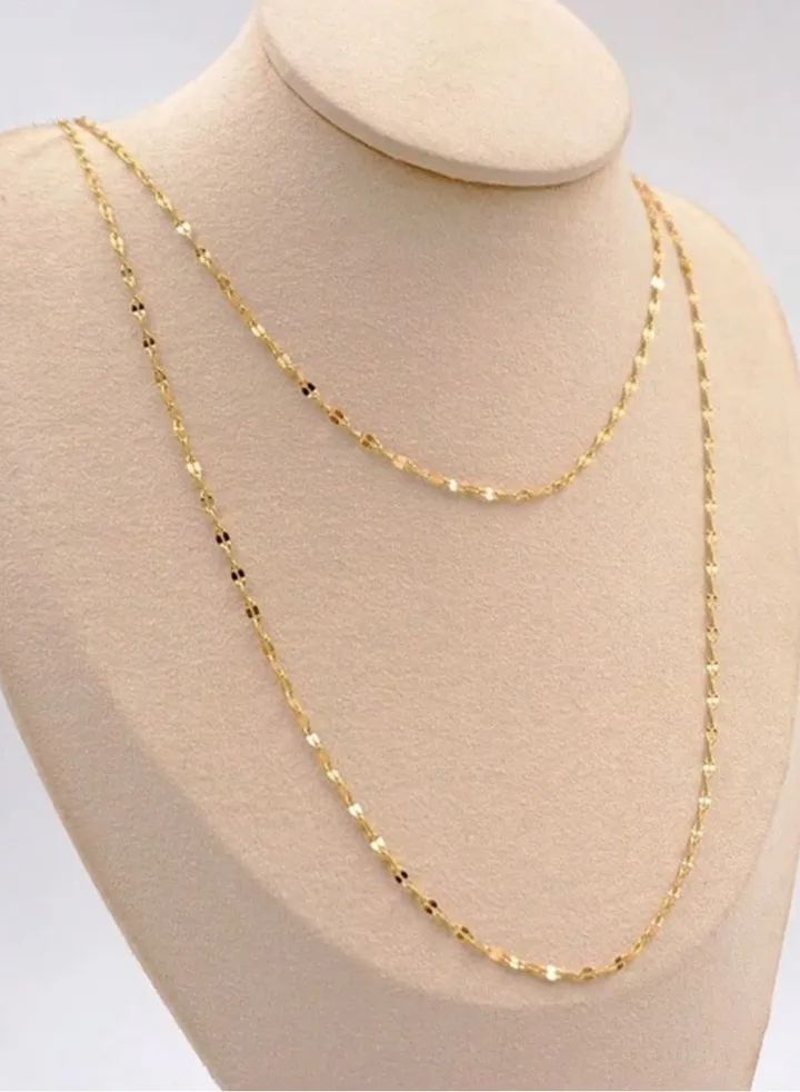 18k Gold Plated Stainless Steel Necklace For Women