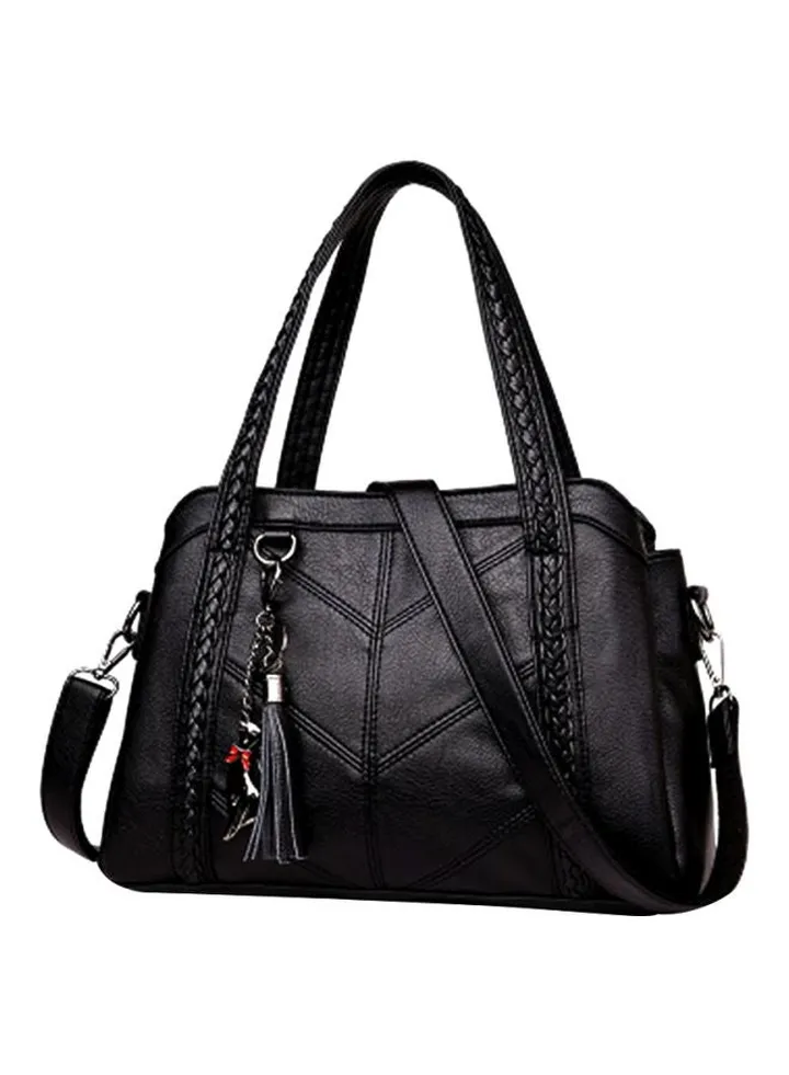 Women Leather Handbag Black