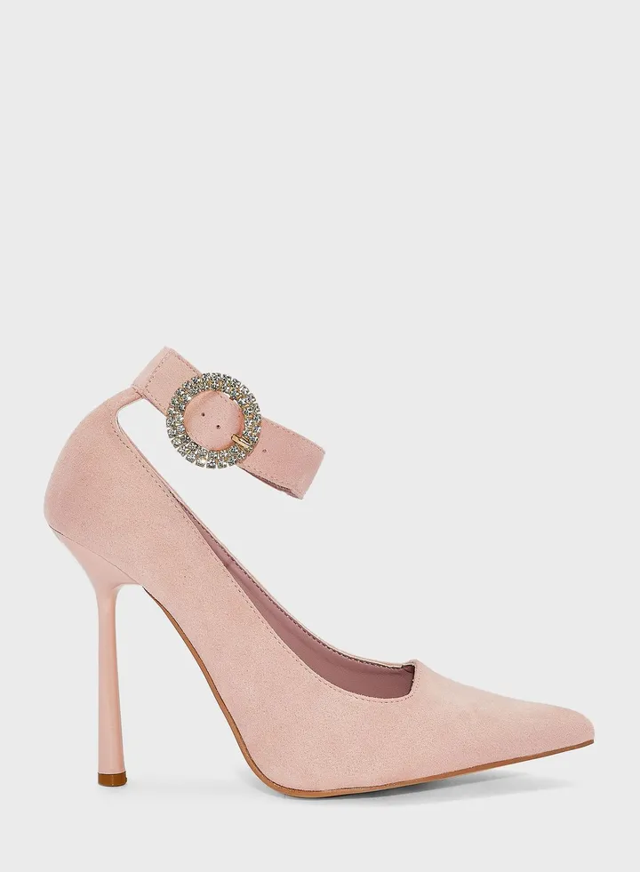 Jewelled Tie-Around Pumps