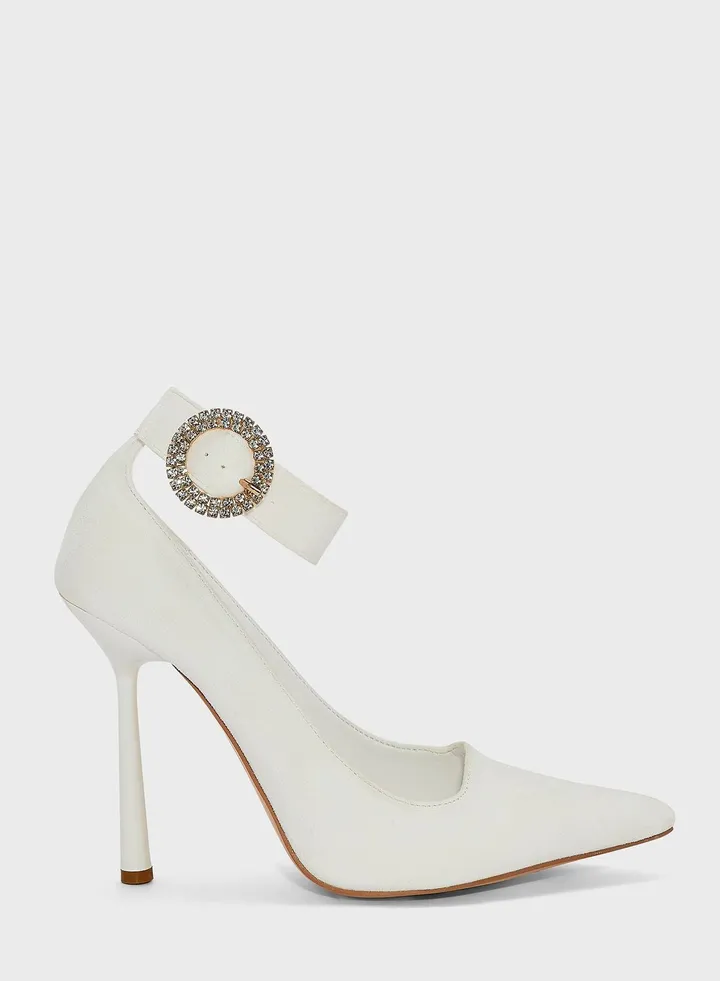 Jewelled Tie-Around Pumps