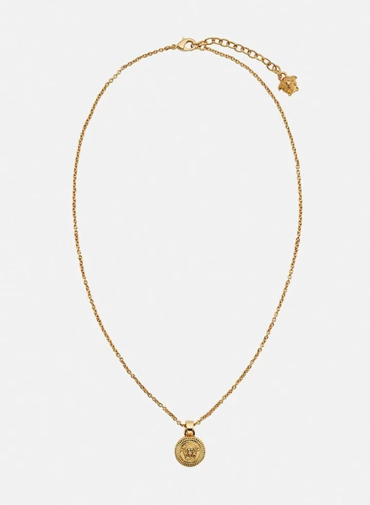 Versace Men's and Women's Classic Gold Medusa BIGGIE Necklace