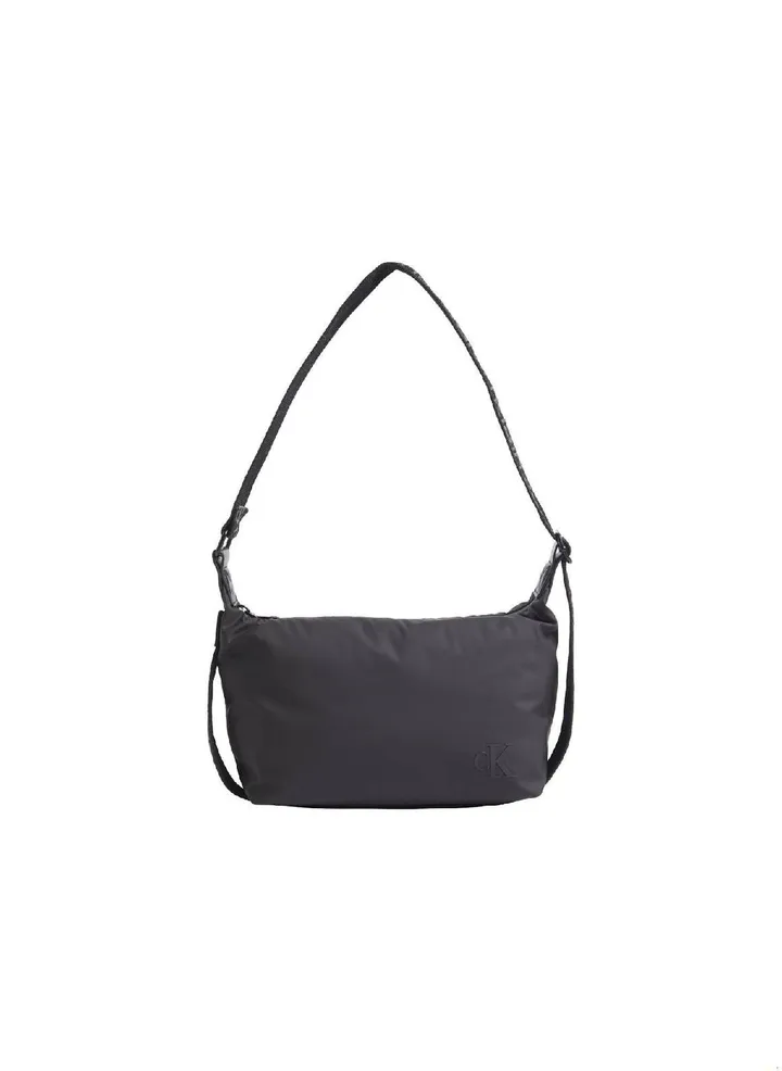 Women's Shoulder Bag - soft recycled polyester exterior, Black