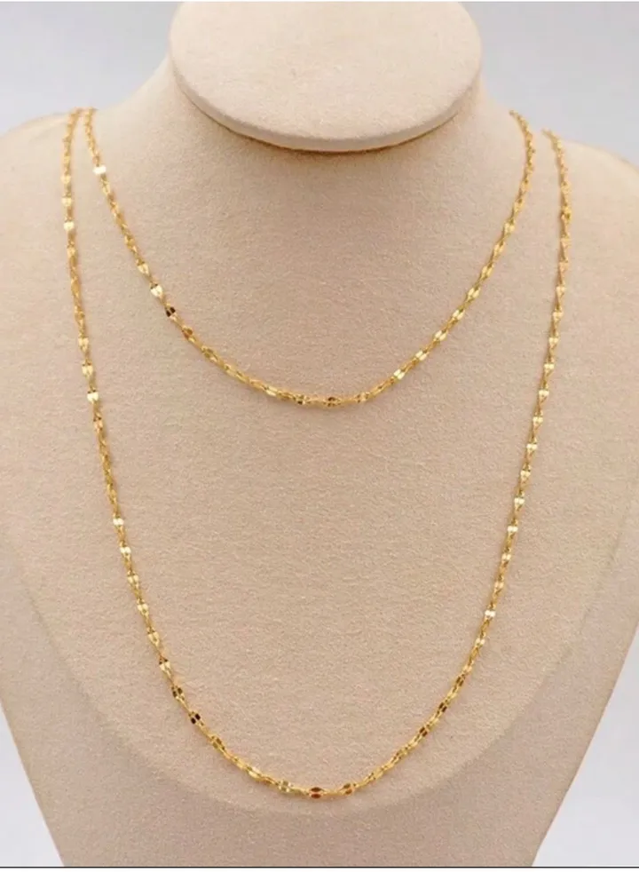 18k Gold Plated Stainless Steel Necklace For Women
