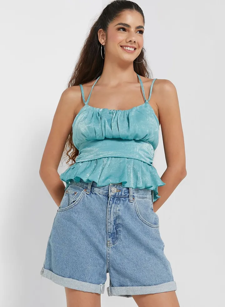 Strappy Gathered Top