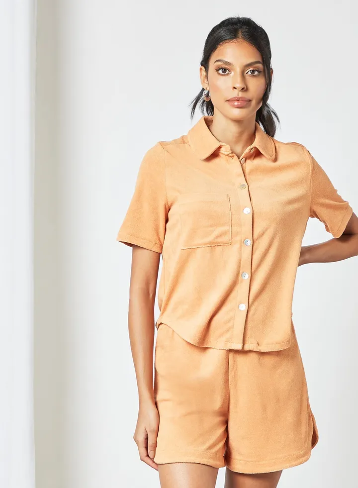 Organic Cotton Shirt Orange