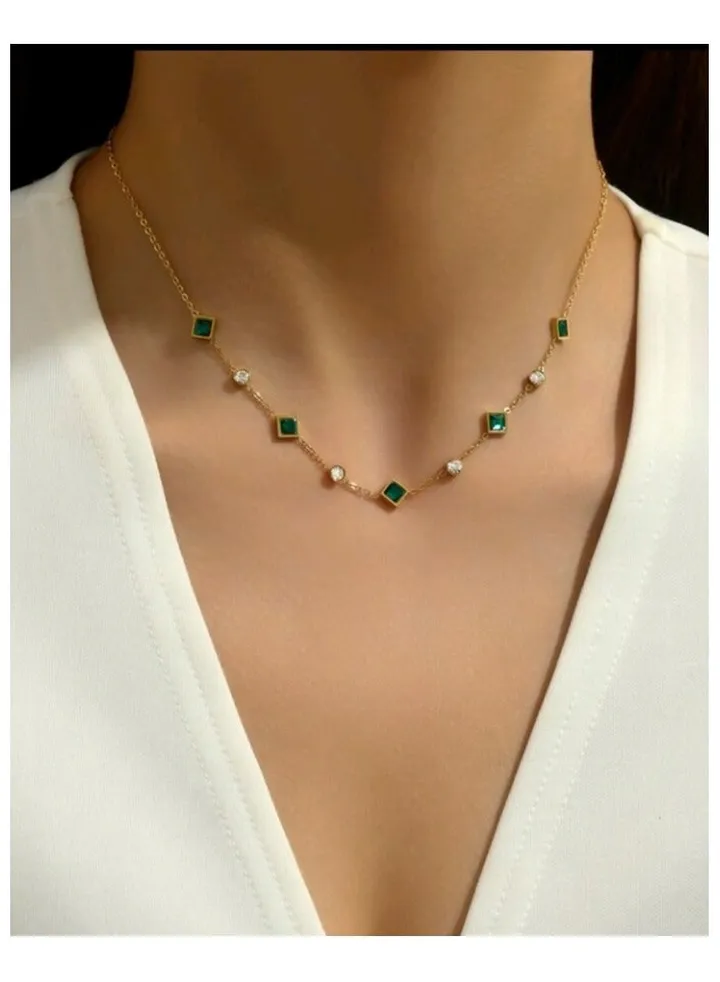 Trendy Stainless Steel Gold Plated Necklace For Women