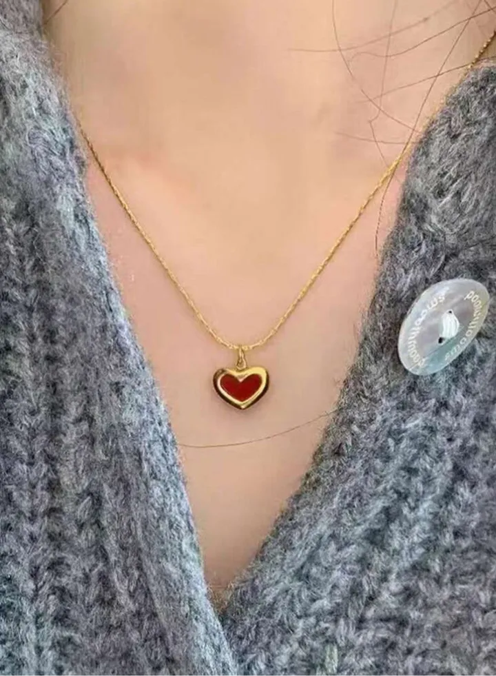 Trendy Stainless Steel Gold Plated Necklace For Women