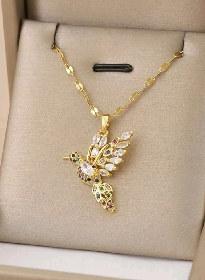 Trendy Stainless Steel Gold Plated Necklace For Women