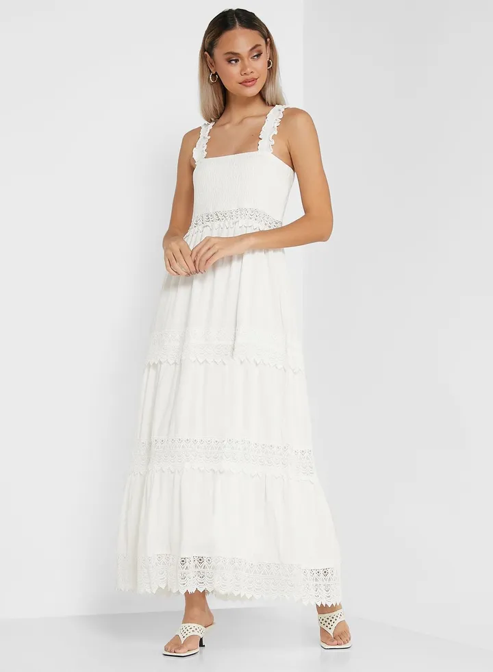 Casual Stylish Dress White