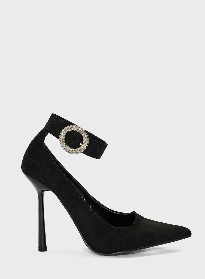 Jewelled Tie-Around Pumps