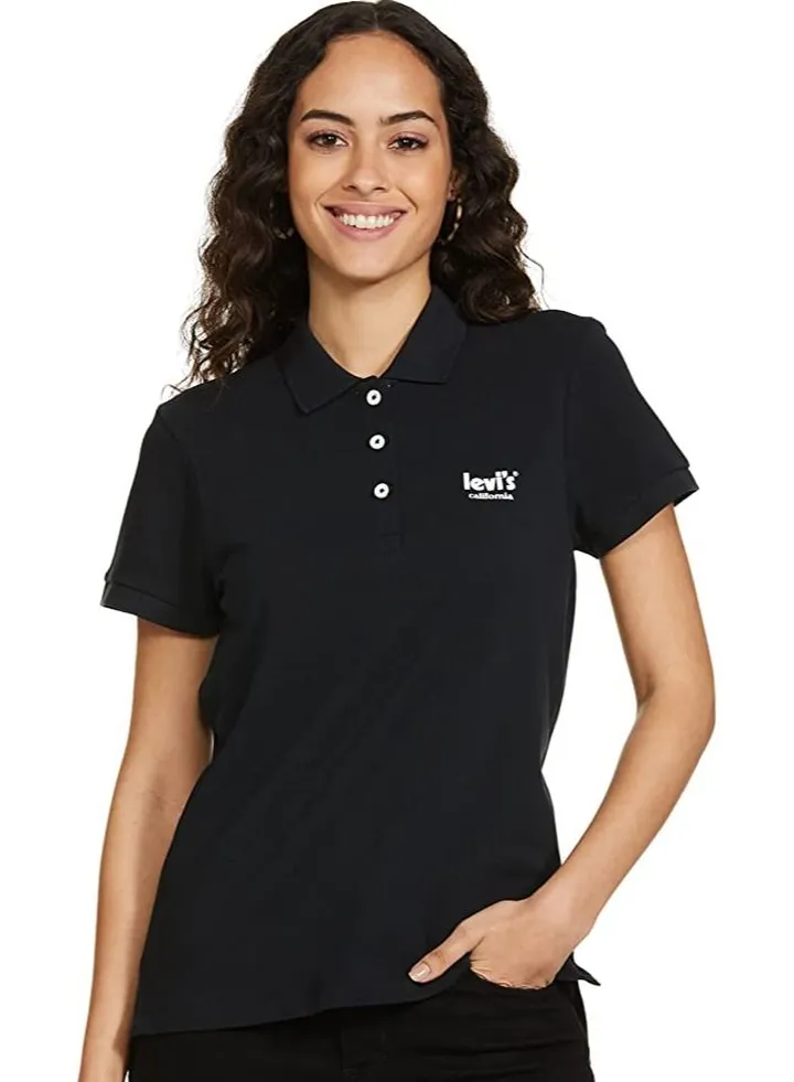 Levi's Women's Regular Polo Shirt Black Beauty L