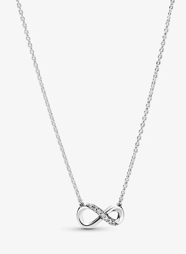 Infinity Collier Pendant Women's Necklace for Pandora Moments 398821C01-50