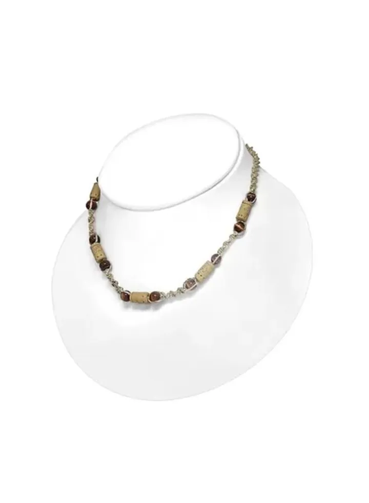 Wooden Beads Twisted Necklace