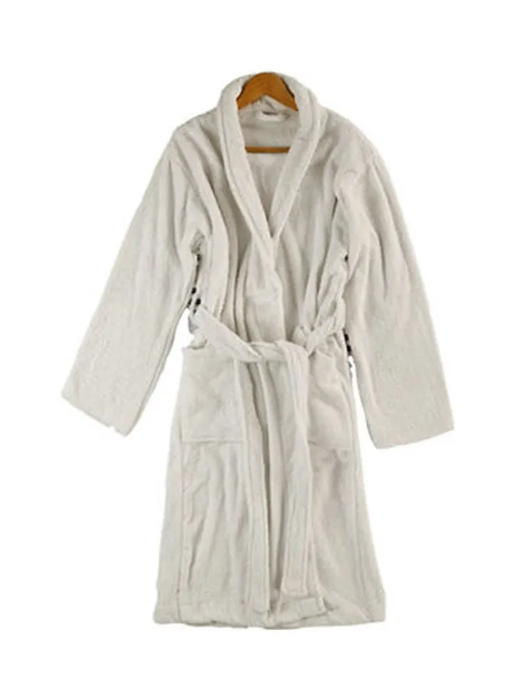 Comfort Soft Bathrobe Off-White 5XLcm