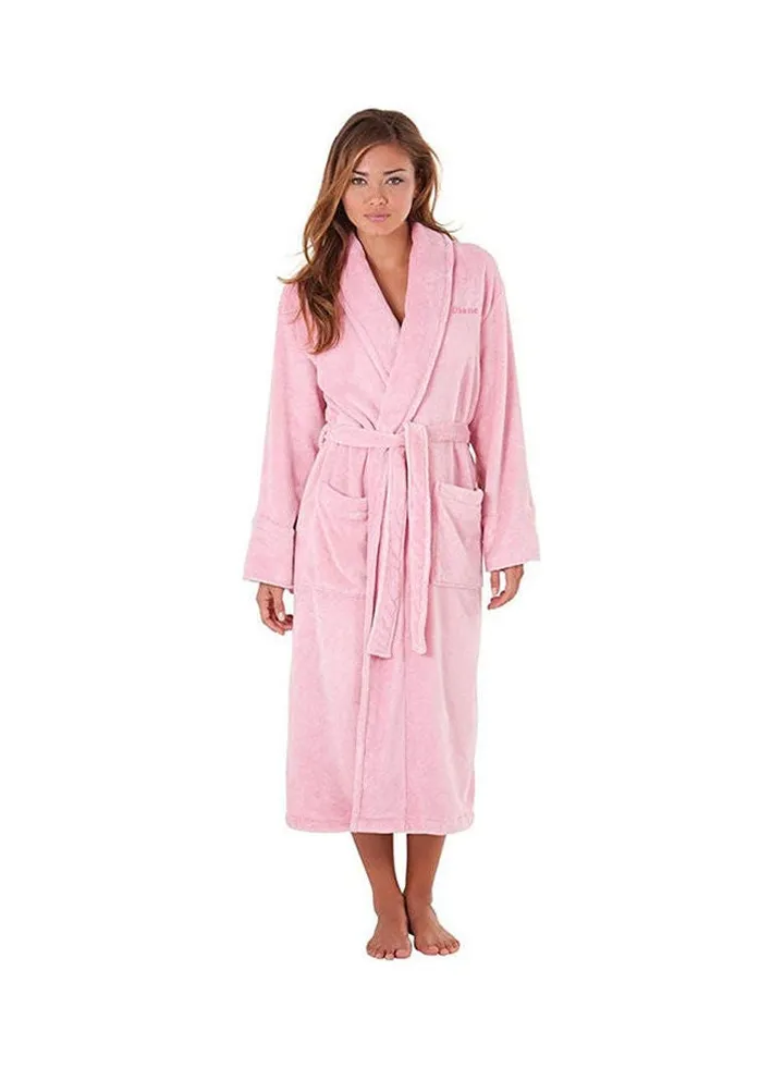 Hooded Bathrobe Pink