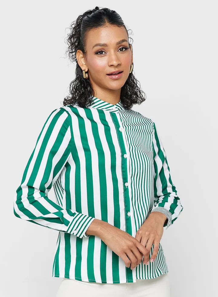 Striped Button Down Shirt