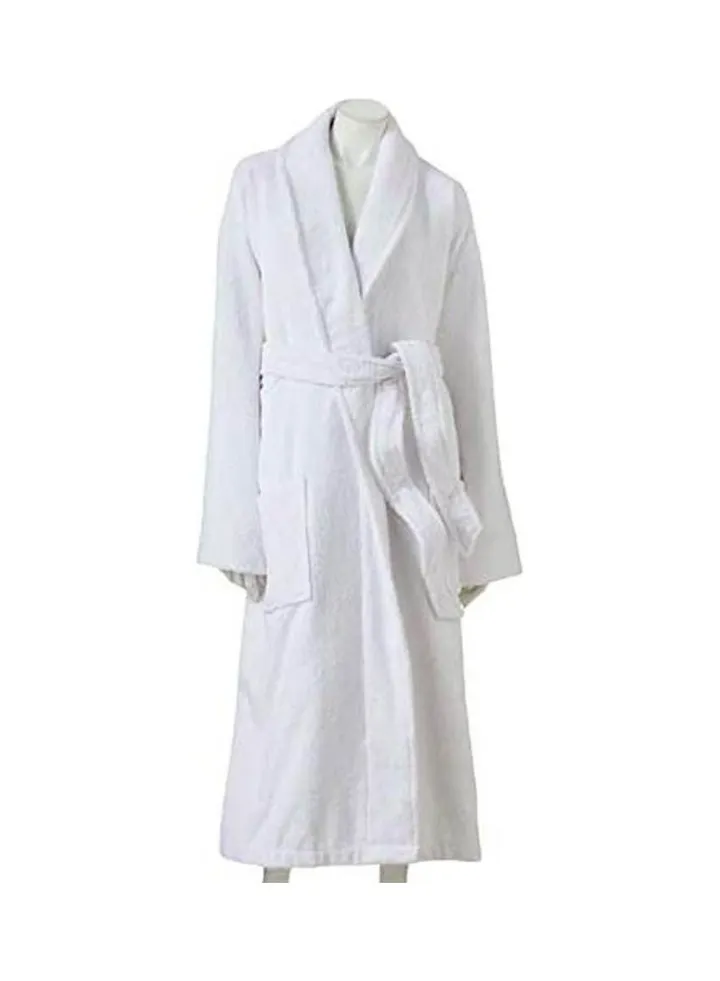 Cotton Bath Robe White