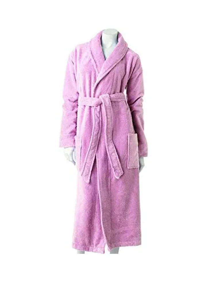Cotton Bath Robe Pink